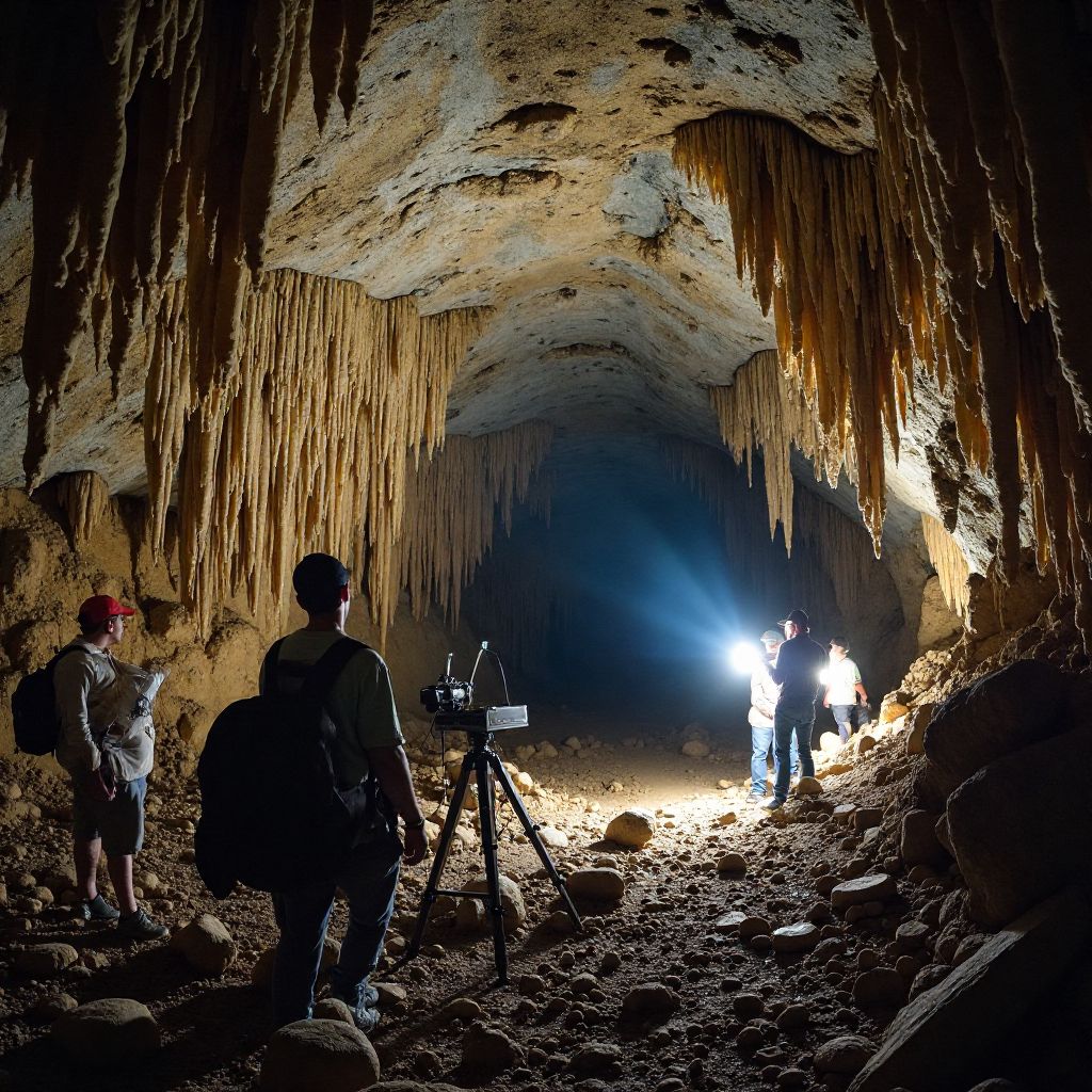 Underground cave exploration