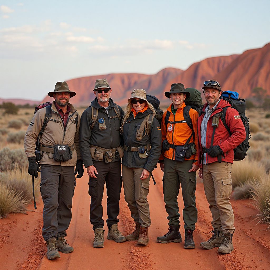 RealmSeekers team in the Australian Outback
