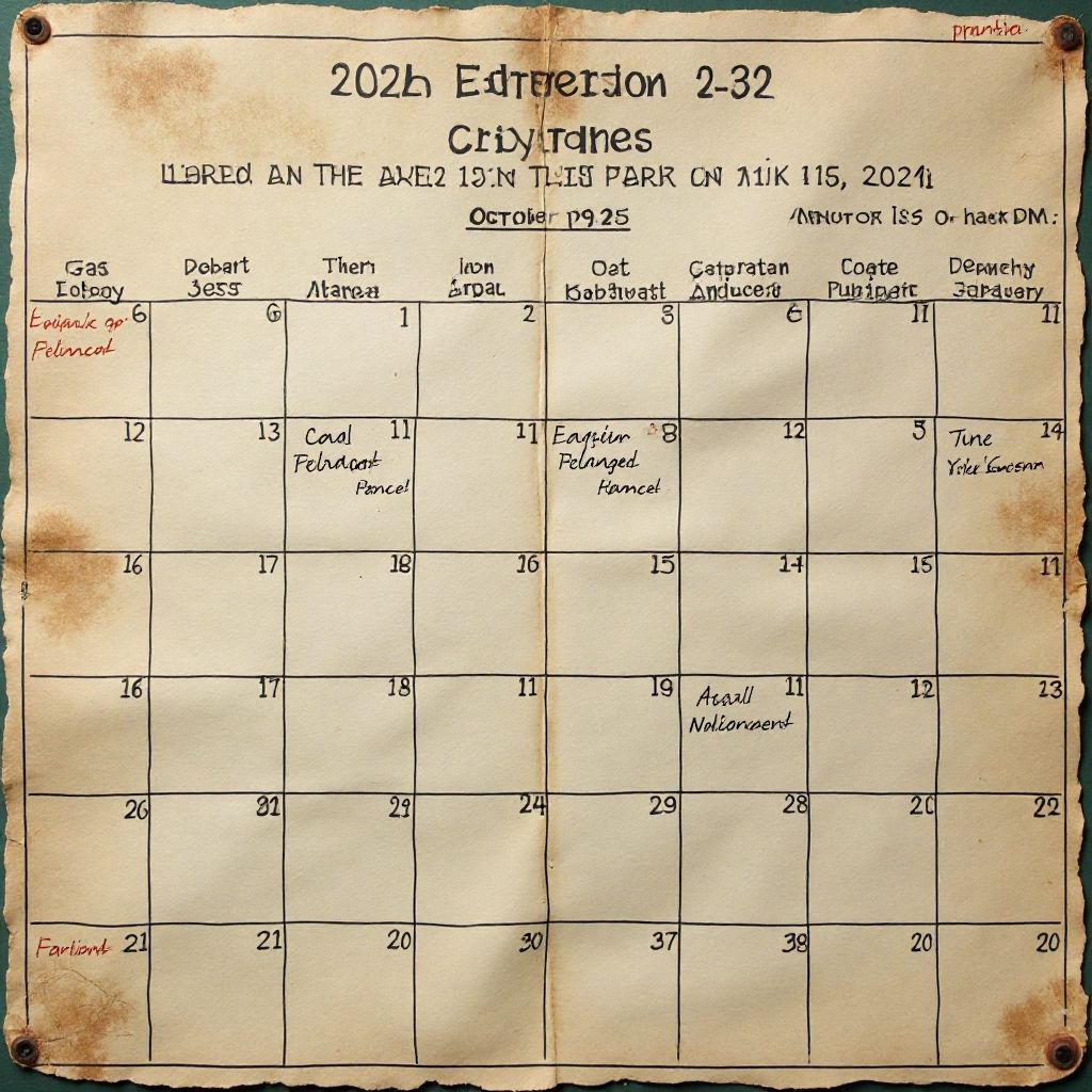 Expedition Calendar