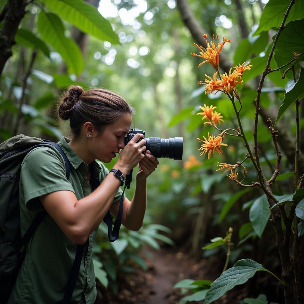 Documenting rare plant species in Queensland rainforest
